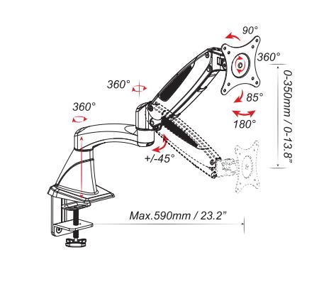 پایه رومیزی مانیتور