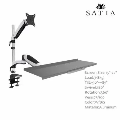 پایه رومیزی مانیتور و کیبورد ساتیا مدل ES-WS01