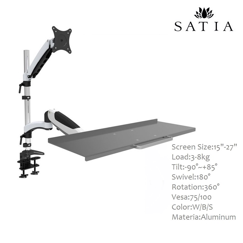پایه رومیزی مانیتور و کیبورد ساتیا مدل ES-WS01 پایه رومیزی مانیتور و کیبورد ساتیا مدل ES-WS01