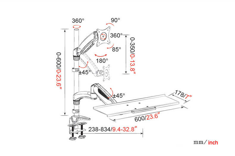 Mounting Arm Monitor