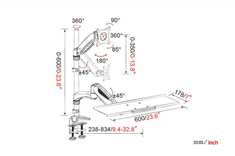 Mounting Arm Monitor