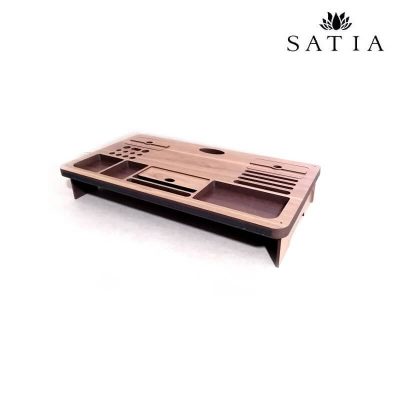 زیر مانیتوری چوبی کشودار