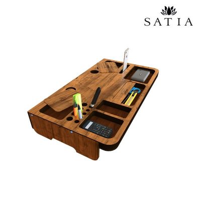 زیر مانیتوری چوبی کشودار مدل 2044