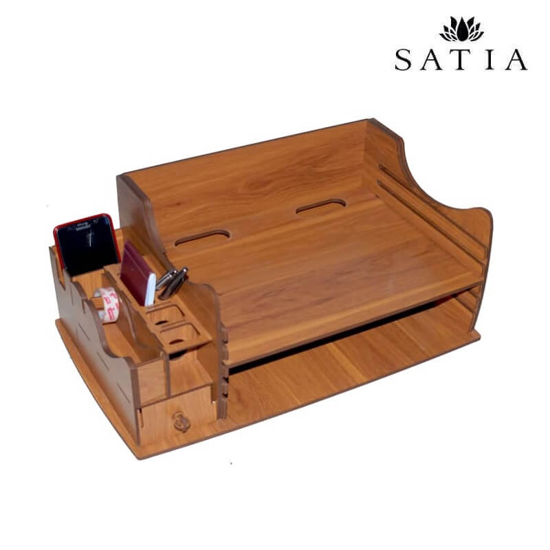 زیر مانیتوری قابل تنظیم چوبی