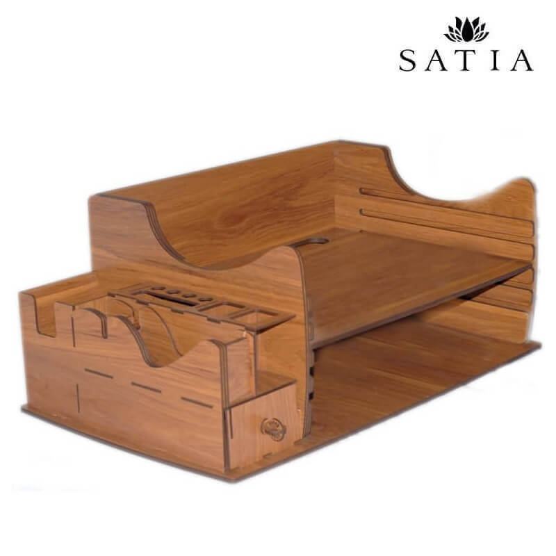 زیر مانیتوری قابل تنظیم چوبی