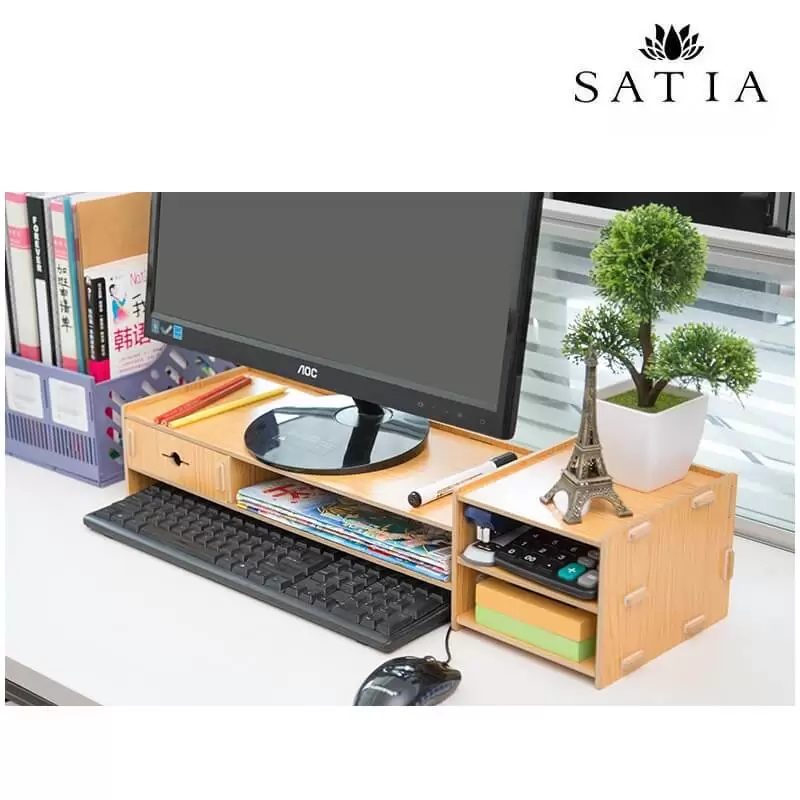پایه مانیتور چوبی