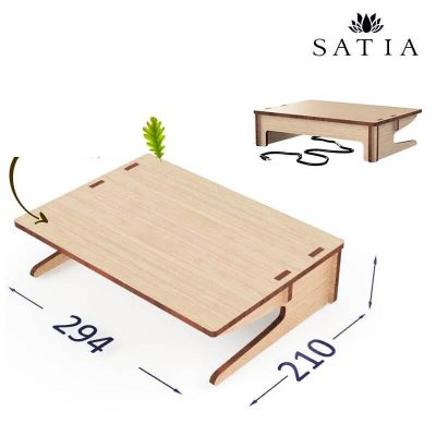 زیر مانیتوری چوبی کارنو