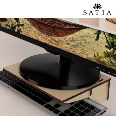 زیر مانیتوری چوبی