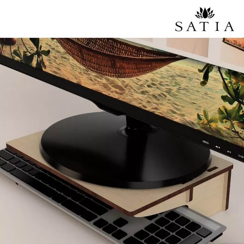 زیر مانیتوری چوبی