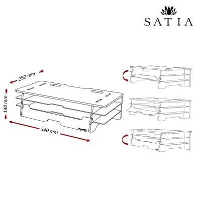 زیر مانیتوری چوبی مدیریتی