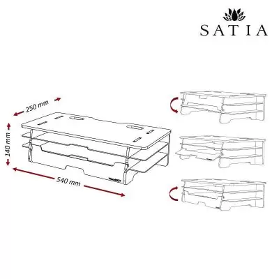 زیر مانیتوری چوبی مدیریتی