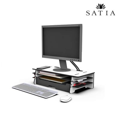 زیر مانیتوری چوبی مدیریتی مدل 2049