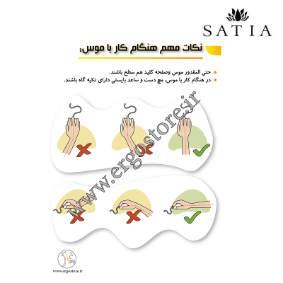 پوستر نکات مهم کار با موس