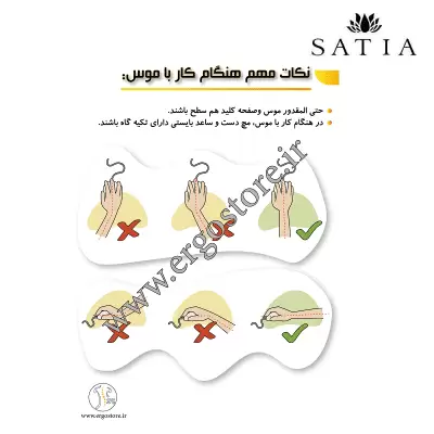 پوستر نکات مهم کار با موس