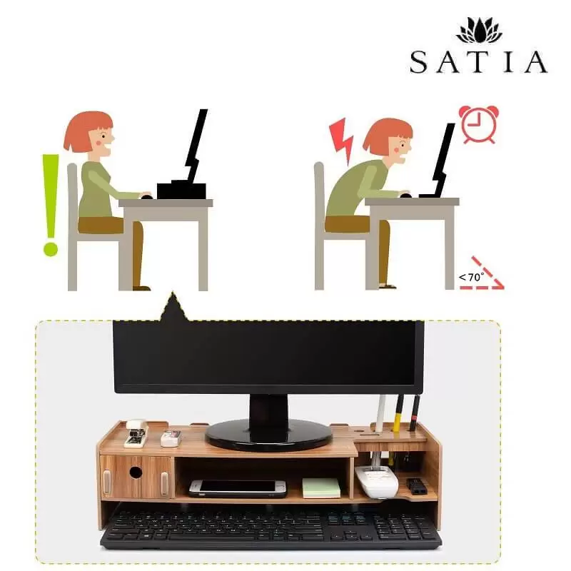 استند مانیتور چوبی