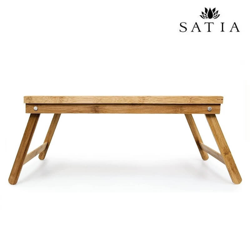 میز لپ تاپ چوبی تاشو بامبو