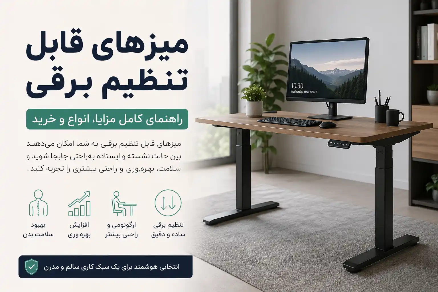 میز قابل تنظیم برقی چیست