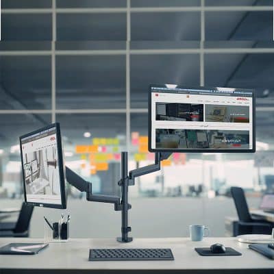 پایه دو بازو با مفاصل متحرک و جک گازی