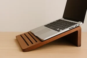 استفاده از زیر لپ‌تاپی چوبی برای سلامت و بهره‌وری